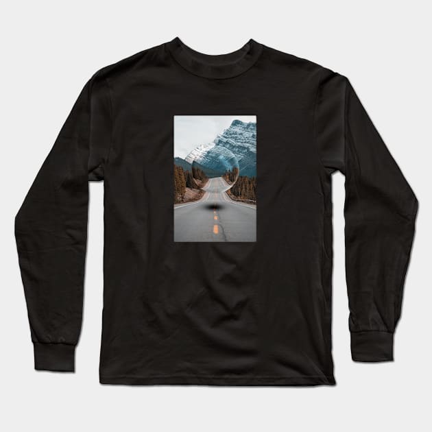 Highway Glass Sphere Long Sleeve T-Shirt by Adventum Design